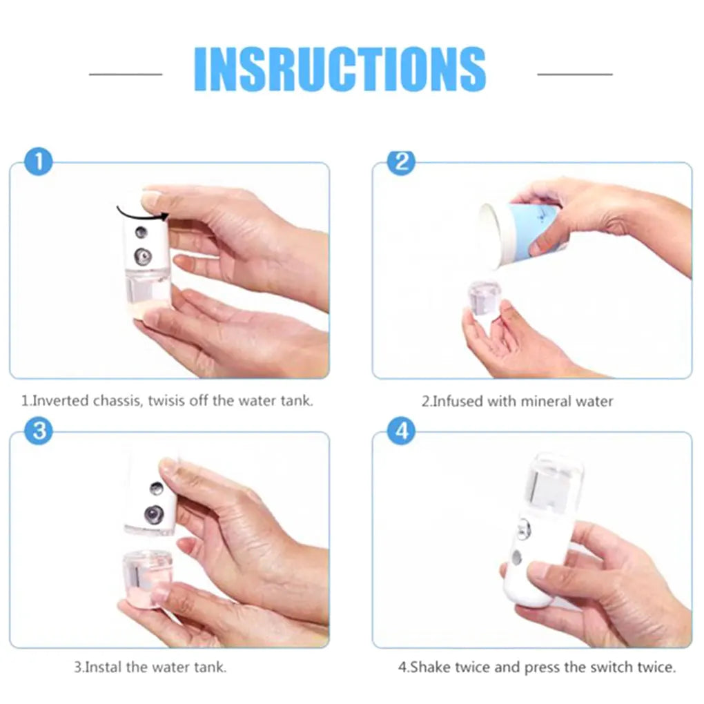 Face Moisturizing Sprayer 30ml USB Rechargeable