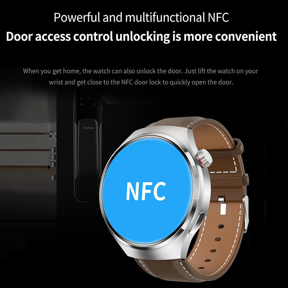 NFC Smart Watch Men 360*360 AMOLED Screen