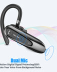 New Bee B45 Wireless Headset Bluetooth 5.0 Earphones Dual Mic Mute Handsfree Earbuds CVC8.0 Noise Reduction for Business Driving