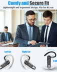 New Bee B45 Wireless Headset Bluetooth 5.0 Earphones Dual Mic Mute Handsfree Earbuds CVC8.0 Noise Reduction for Business Driving